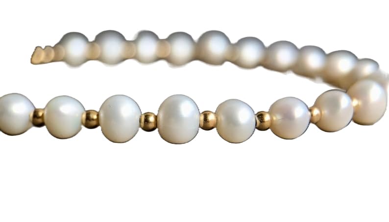Gems bracelet en perles d'eau douce haut de gamme et fermoir argent 925, haute joaillerie fine