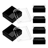 Vitrine transparente : la boîte transparente permet une observation et une présentation claires des spécimens, vitrine pour spécimens minéraux, coffret de rangement pour pierres brutes et cristaux