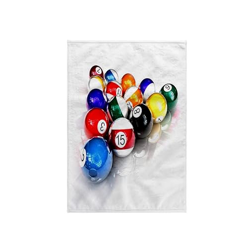 3D Rose TWL_3318_1 Billiards Balls Pool Towel, 15 x 22