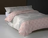 50% algodón. TOLRA Funda NÓRDICA (2 Piezas) Coral Cama 135 cm ETNIC-4125