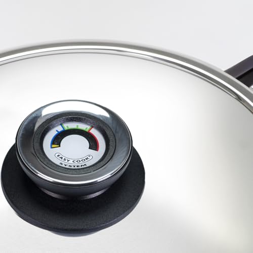 Oppaha Termómetro Visiotherm Termo Control Tapa Olla Perilla Compatible Con Diferentes Marcas Y Modelos Rosca De Latón 5 Mm Anti Quemaduras 1 Unidad