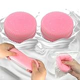 Squishy Toys, 2 Pcs Squishys Kawaii Juguetes Galletas Rosas, Squeezy, Juguete Squishies para Apretar, Bolsas Fiesta Rellenos para Cumpleaños para Adultos