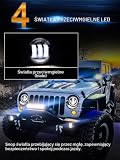 TINMAGI Reflektor przeciwmgielny, 4 cale, 30 W, LED, przedni zderzak, światło przeciwmgielne, uniwersalne do wszystkich modeli Wrangler, 1 para, kolor czarny