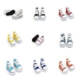 chengzitong 9 Pair 1Set 3.5cm 5cm Shoes for Blyth Doll and 20cm Doll Canvas Shoes Bjd Dolls Shoes Doll Accessories Change Dress Game Playing House Gift Toys (3.5cm for Blythe Doll)