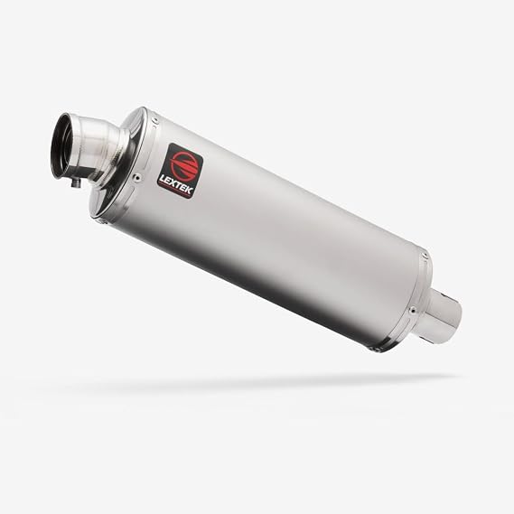 Lextek Stainless Steel Matt OP1 350mm Exhaust System compatible with Honda CB125F/GLR125 (15-19)