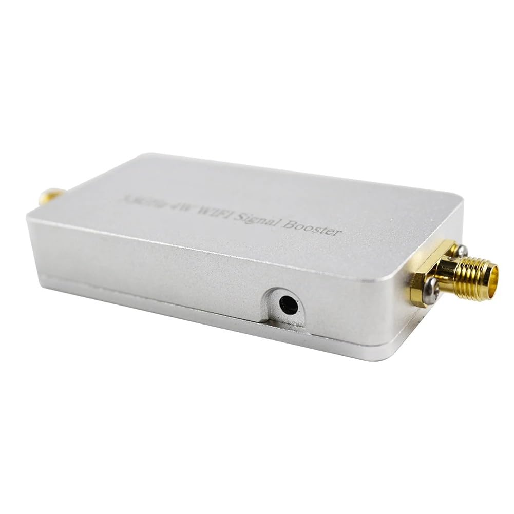 Amplificador de Señal WiFi Booster 2.4GHz 4W Plug & Play con Antena Desmontable, Extensor de Rango de Señal para Router de Dron, Enchufe EU.