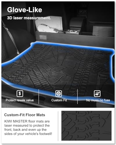 Image of Kiwi Master Cargo Mat for 2007-2018 Jeep Wrangler JK
