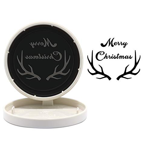 Custom Rubber Stamps Self Inking Stamps Personalized-Christmas Address Stamps 1-5/8" Diameter #TOP7