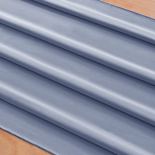 Socomi 10Ft Dusty Blue Chiffon Table Runner 29X120 Inches Wedding Runner Sheer Bridal Shower Decorations #TOP1