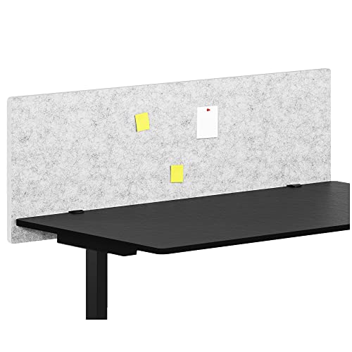 vilz Pannello acustico per scrivania, 110 x 55 x 1,8 cm, con fissaggio, in feltro fonoassorbente