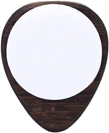 Alomejor Guitar Pick Box Rose Wood Empty Guitar Pick Holder Case Guitar Accessories