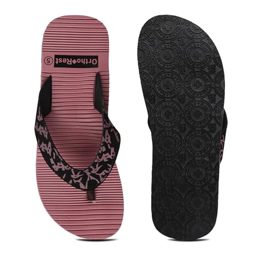 Image of Ortho + Rest Slippers for Women, Ortho Flipflops | With Soft Cushioned Footbed | Arch Support Lightweight Ladies Chappal | Orthopedic Doctor Soft Slippers