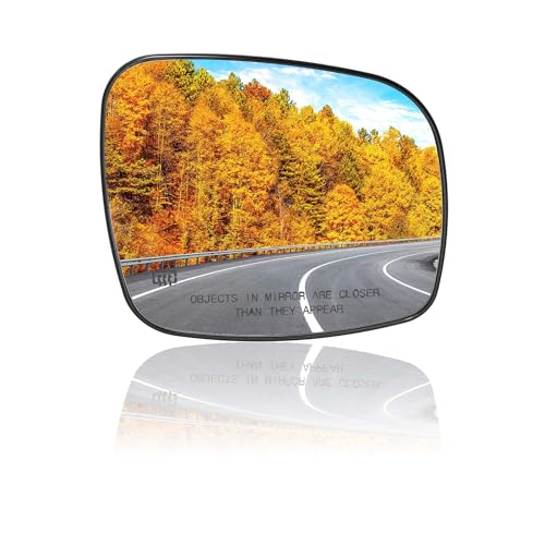 VISMIRROR Driver Right Side 68026176AB W/Backing Plate Side View Convex Heated Mirror Glass for Chrysler Town & Country for Dodge Grand Caravan for RAM CV Car Replacement Front by VISMIRROR - Used condition - CA$10.10