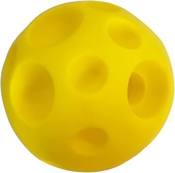 Interactive Treat Ball for Dogs Cats Rabbits Bunnies Pigs Small Animal Food Dispensing Toy Yellow