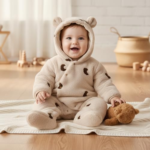 Combinaison de neige bébé en polaire : cadeau de naissance idéal - 2