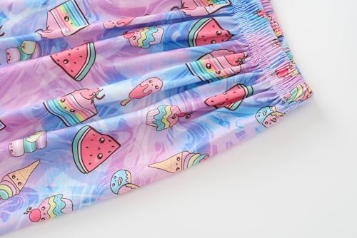 Image of Tie Dye Pajamas for Girls Soft Butterfly Sloth Fall Clothes Big Kids Sleepwear 2-Piece Long Sleeve Set Size 6-16