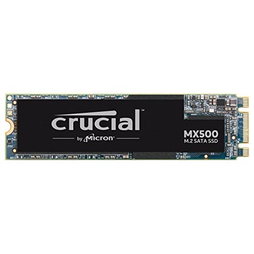 Crucial 500Go CT500MX500SSD4 SSD interne MX500-jusqu’à 560 Mo/s (3D NAND, SATA, M.2 (2280)