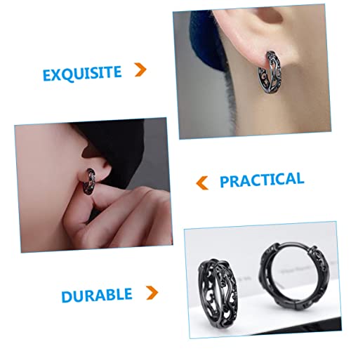 GALPADA 1 Par De Dragão Brinco De Declaração Brinco Masculino Argola Masculinos Brinco Redondo Pende