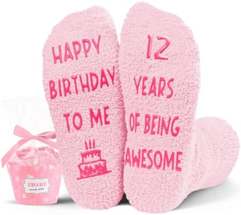 Zmart Birthday Gifts for Girls - Socks for 9-12 Year Olds Kids, Gift Ideas for Tween Girls