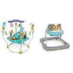 Bright Starts, Disney Baby, Finding Nemo Sea of Activities Jumper, Activity Centre with 13 Activities, Lights & Zig Zag Zebra Baby Walker with Removable Activity Toy Station, Adjustable Height