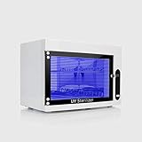 【DISEÑO INTELIGENTE】 Lámpara de desinfección UV, interruptor de sensor inteligente, seguro y conveniente de usar, fácil de operar. El tubo UV se apaga automáticamente cuando se abre el cajón. UV y ozono doble esterilización, sin residuos, más exhaustivo. Bandeja desmontable, fácil de limpiar.