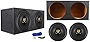 (2) Rockville W15K9D4 15' 10,000w Car Audio Subwoofers+Sealed Sub Box Enclosure