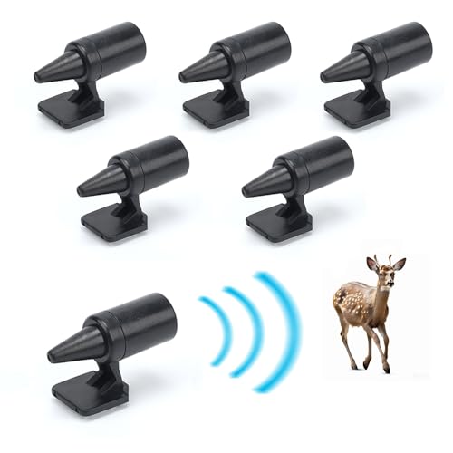SIGANDG Silbato para Ciervos de 6 Piezas, Ahuyentador de jabalies, Advertencia ultrasónica de Ciervos, Evite Golpear a los Animales, para automóviles, Camiones, Motocicletas