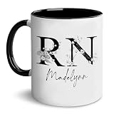FriendsCustom Personalized RN Nurse Mug, Registered Nurse Coffee Mugs, Graduation Gifts For Medical Students, Doctors Gifts For Women Men, RN Gift For Nurses Doctors, Funny Gift For Her Him