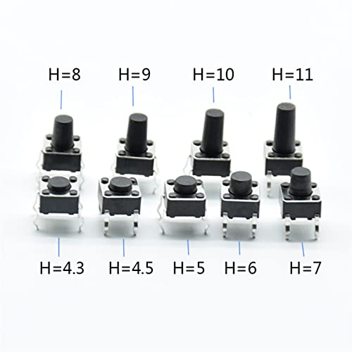 Micro interrupteur 6x6mm pour circuits imprimés PCB lot de 20 pièces - 2