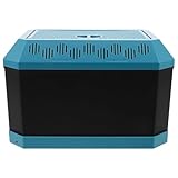 POPETPOP Spinnen Terrarium Kunststoff mit Belüftung Reptilien Zuchtbox Mittelgroß Klappbarer Deckel Sicherer Futterbehälter für Echsen Schlangen und Insekten Reptiliengerechter