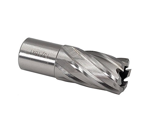 Annular Cutters Set 6Pcs Jestuous 3/4 Inch Weldon Shank 1 Cutting Depth 1/2-1-1/16 Cutting Diameter Two Flat Hss Slugger Bits For Mag Drill Press With Pilot Pin #TOP5