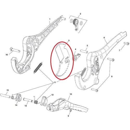 RIDGID 27858 Ersatzklinge zu RC-1625 Kunststoffrohrschere