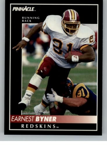 1992 Pinnacle #183 Earnest Byner Washington Redskins Official Football Card in Raw (NM or Better) Condition