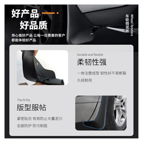 Guardabarros para Tesla Model X (2015-2019) | Kit completo de protección contra salpicaduras 2