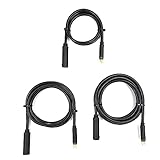 Cable de extensión de Bicicleta eléctrica de 60/130/160 cm, Cables de Motor 1,5 Cuadrados 250 W / 350 W para Kit de conversión de Motor de Cubo Ebike, Pieza (600mm)