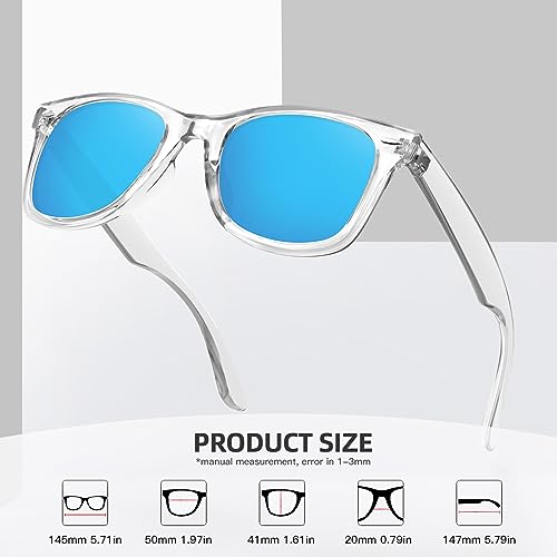 Image of MEETSUN Polarized Sunglasses for Women Men Classic Retro Square Frame Driving Sun Glasses UV Protection