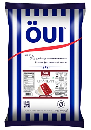Image of OUI Rich N Moist Red Velvet Cake Mix I Egg-Based Cake Premix | 5 Kg