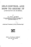 Self-control and how to Secure it