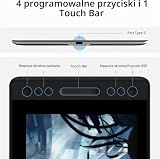 Huion KAMVAS Pro 12 tablet do rysowania, 29.5 cm, w pełni laminowany monitor graficzny, z długopisem bez baterii i regulowanym stojakiem, idealny do pracy w domu i nauki zdalnej