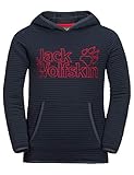 leicht Jack Wolfskin Kinder Modesto Hoody Kids Warmer Fleecepullover, Night Blue, 128