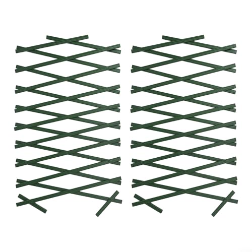 Bebykilemi Valla de enrejado de plástico para jardín, 6 x 1 pies, pared expandible de soporte para plantas, celosía de vid de rosas trepadoras para decoración al aire libre (2 piezas)