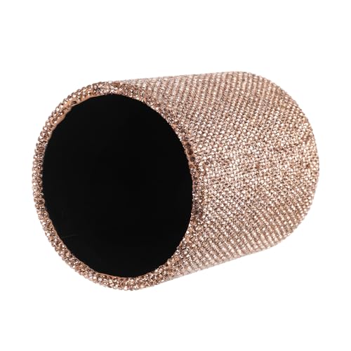 Boîte de rangement pour pinceaux de maquillage doré Cabilock