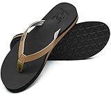 【LANGLEBIG&ULTRALIGHT】Flip Flops Damen mit strapazierfähigen und ultraleichten Premium-Materialien, feiner Verarbeitung und dichten Nähten. Fest fixierter Stretch-Frottee-Riemchen und verschleißfeste Sohle fallen nicht leicht auseinander.