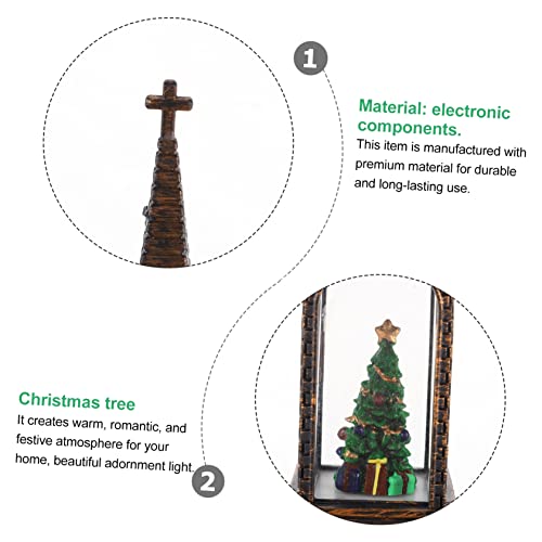 jojofuny 1 Peça Vento Tema Decoração Luz Ornamento Iluminado Retrô LED Natal Globo Noel Centro Vinta