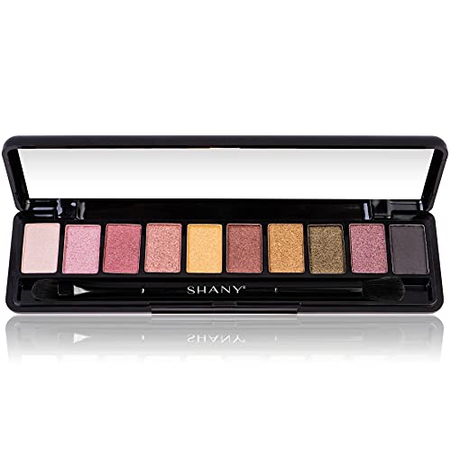 Shany Ti Amo Travel Eyeshadow Palette - 10 Neutral Eye Shadows In Mini Makeup Palette With Blendable Matte And Shimmer Shades And Mirror #TOP5