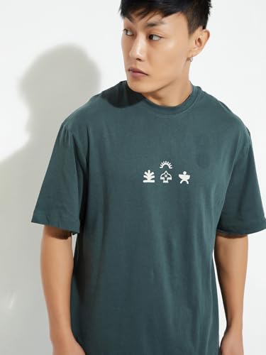 Image of Max Men Cotton Regular Fit URB N Back Printed T-Shirt