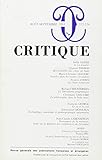  Revue Critique, numéros 555-556