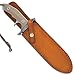 United Cutlery Rambo Last Blood Heartstopper Knife And Leather Sheath - Officially Authorized By Stallone, 7Cr17 Stainless Steel Blade, Micarta Handle, For Movie Memorabilia Collectors