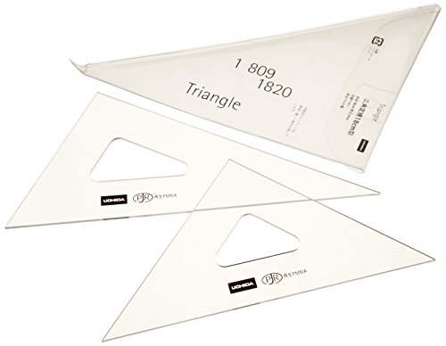 ウチダ 三角定規 18cm×2mm 目盛りなし 1-809-1820