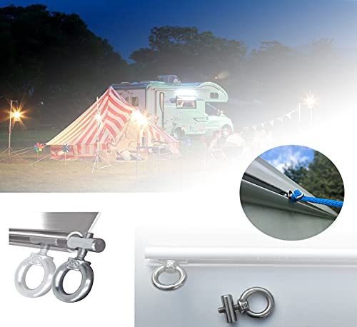 READY 2 Stück Edelstahl-Vorzelt-Stopper für V VV Caravan Wohnmobil Campervan Boot Multifunktional – Bild 8